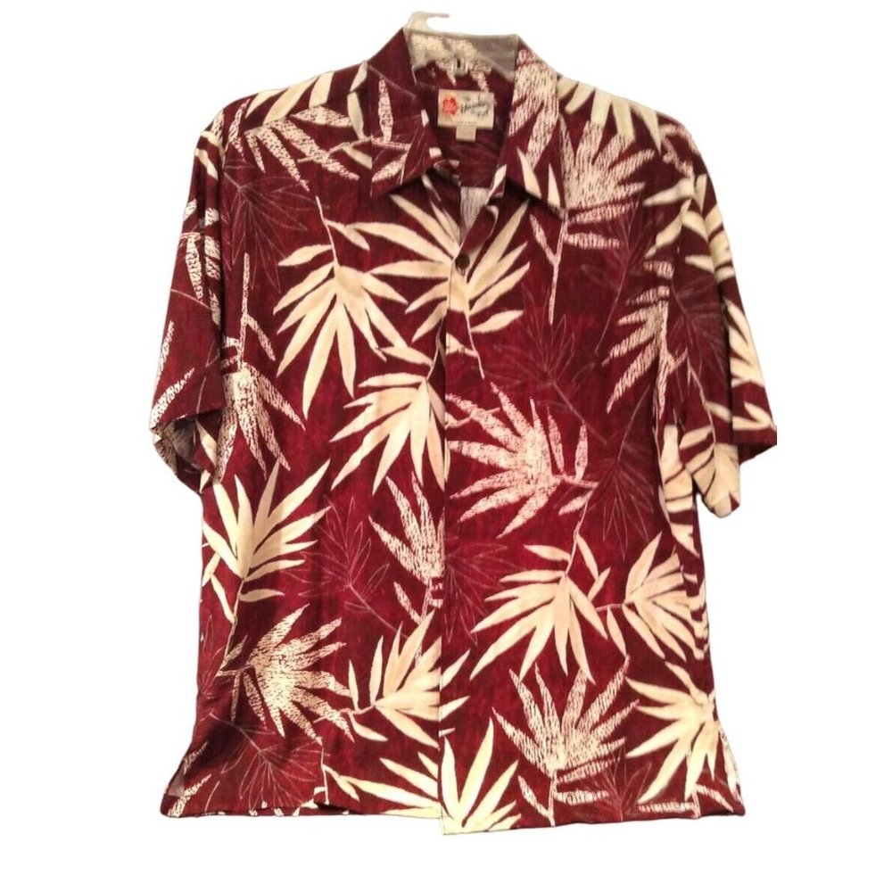 Hilo Hattie Original Mens Shirt L Bamboo/Rayon
